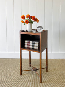 A Charming English Georgian Mahogany Nightstand c1820