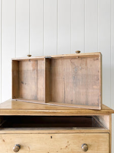 A Large English Pine Chest of Drawers Dresser on Tulip Feet c1890