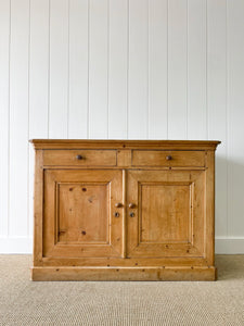 A French Country Pine Cabinet Cupboard  Sideboard c1840