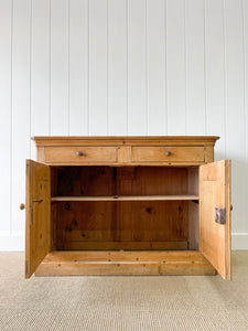 A French Country Pine Cabinet Cupboard  Sideboard c1840