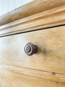 A French Country Pine Cabinet Cupboard  Sideboard c1840