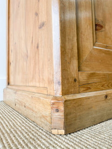 A French Country Pine Cabinet Cupboard  Sideboard c1840