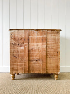 A Large English Pine Chest of Drawers Dresser on Tulip Feet c1890