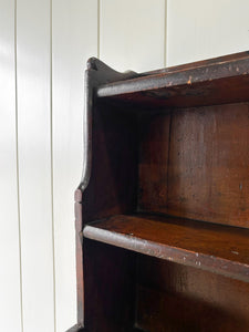 An Antique English Waterfall Bookcase c1830