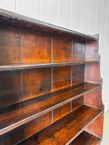 An Antique English Waterfall Bookcase c1830