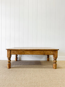 An Antique English Country Pine Coffee Table