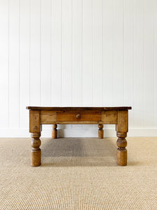 An Antique English Country Pine Coffee Table