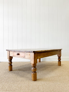 An Antique English Country Pine Coffee Table