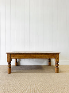 An Antique English Country Pine Coffee Table