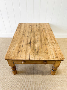 An Antique English Country Pine Coffee Table