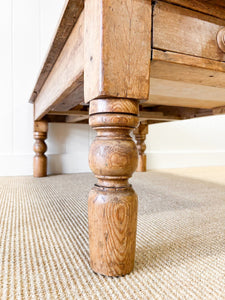 An Antique English Country Pine Coffee Table