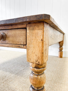 An Antique English Country Pine Coffee Table