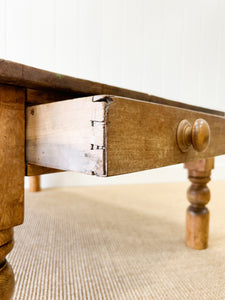 An Antique English Country Pine Coffee Table