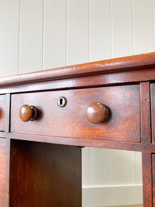 An English Regency Mahogany Buffet Sideboard or Desk c1800