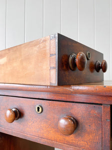 An English Regency Mahogany Buffet Sideboard or Desk c1800