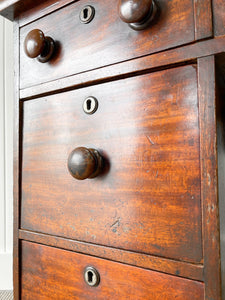 An English Regency Mahogany Buffet Sideboard or Desk c1800