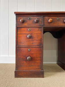 An English Regency Mahogany Buffet Sideboard or Desk c1800