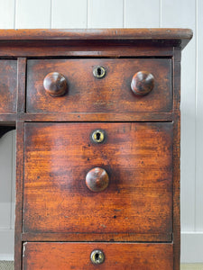 An English Regency Mahogany Buffet Sideboard or Desk c1800