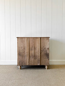 A Large English Pine Chest of Drawers Dresser on Tulip Feet c1890