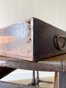 Antique English Country Oak Drop Leaf Gate Leg Table c1780