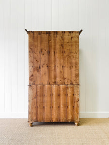 A 19th Century English Pine Bookcase Cabinet or Hutch