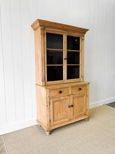 A 19th Century English Pine Bookcase Cabinet or Hutch