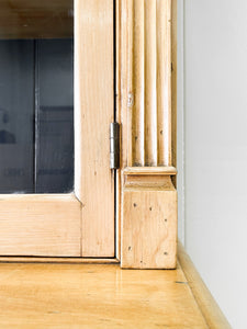 A 19th Century English Pine Bookcase Cabinet or Hutch