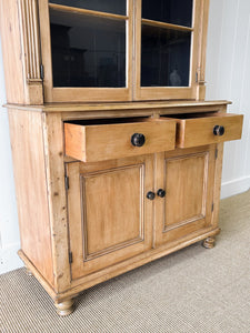 A 19th Century English Pine Bookcase Cabinet or Hutch