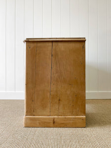 Antique English Pine Pedestal Desk c1890