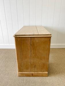 Antique English Pine Pedestal Desk c1890