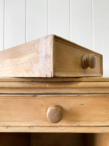 Antique English Pine Pedestal Desk c1890