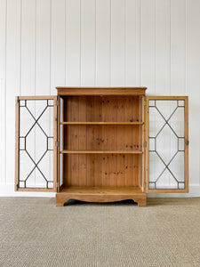 A 19th Century English Pine Glazed Bookcase