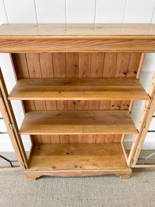 A 19th Century English Pine Glazed Bookcase