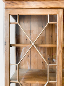 A 19th Century English Pine Glazed Bookcase