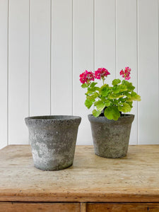 A Pair of English Composite Garden Pots with Perfect Patina!