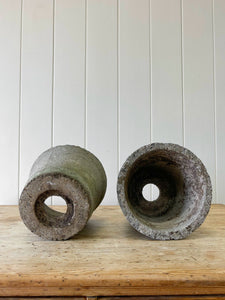 A Pair of English Composite Garden Pots with Perfect Patina!