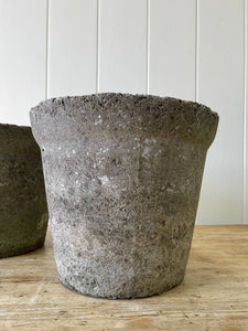 A Pair of English Composite Garden Pots with Perfect Patina!