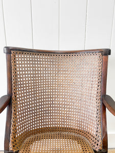 A 19th Century Mahogany Anglo-Indian Caned Arm Chair