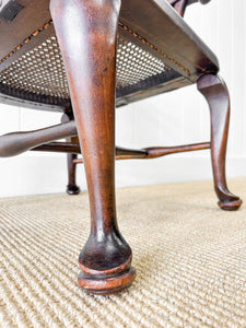 A 19th Century Mahogany Anglo-Indian Caned Arm Chair