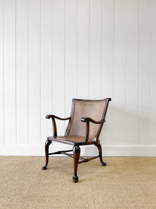 A 19th Century Mahogany Anglo-Indian Caned Arm Chair