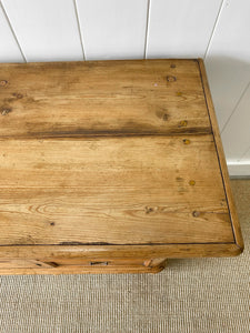 An English Country Pine Sideboard Buffet c1860