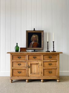 An English Country Pine Sideboard Buffet c1860