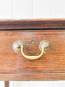 An English Country Oak Lowboy Console Table c1860