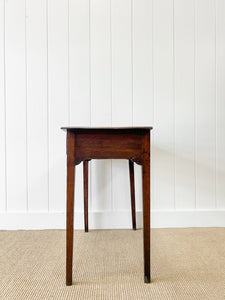 An English Country Oak Lowboy Console Table c1860