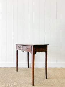 An English Country Oak Lowboy Console Table c1860