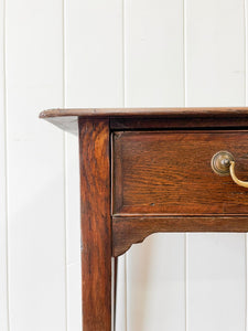 An English Country Oak Lowboy Console Table c1860