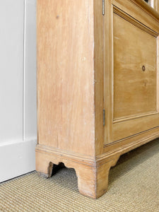 A Delightful 19th Century Pine Glazed Cupboard Cabinet