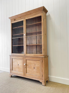 A Delightful 19th Century Pine Glazed Cupboard Cabinet