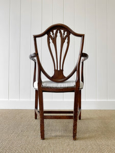 A Stunning English 18th Century Mahogany Occasional Chair Newly Upholstered