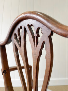 A Stunning English 18th Century Mahogany Occasional Chair Newly Upholstered